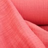 Tissu double gaze rose corail