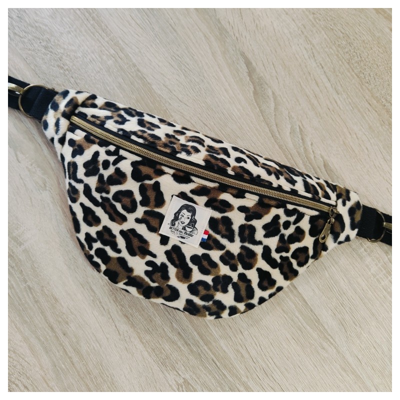 Sac Banane fourrure Léopard