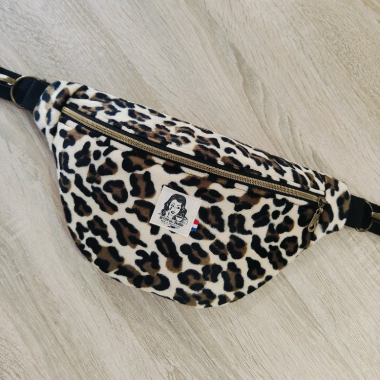 Sac Banane fourrure Léopard