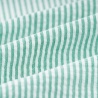 Tissu rayures vert