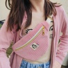 Sac Banane enfant Velours Côtelé Rose Clair