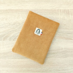Pochette à livres [poche] Velours Côtelé Jaune