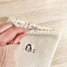 Pochette à livres [poche] Velours Côtelé Ecru