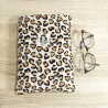 Pochette à livres [poche] velours Léopard Coeurs