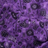 Tissu violet et noir sorcière