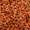 Tissu orange et noir Halloween