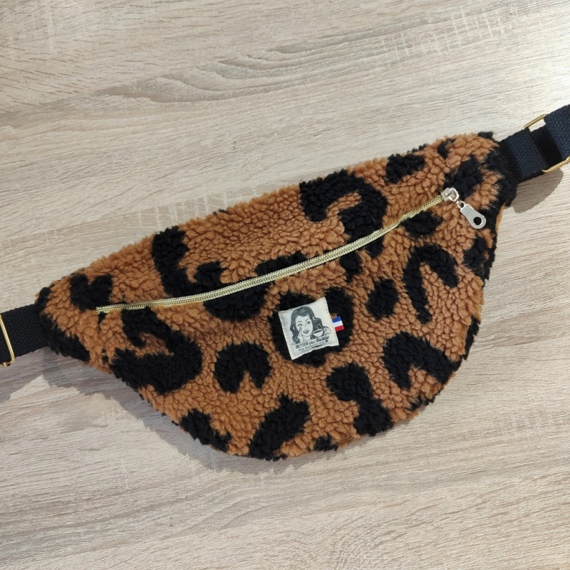 Sac Banane moumoute Léopard