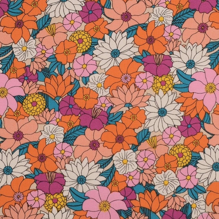 Tissu Flower Power